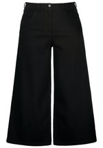 Jean Large Femme Ulla Popken Marlene - Coupe Droite évasée - Taille élastique - Tendance Prélavé - Entrejambe 80 Cm