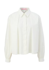 LANGARM MIT VERDECKTER KNOPFLEISTE - Hemdbluse - ecru