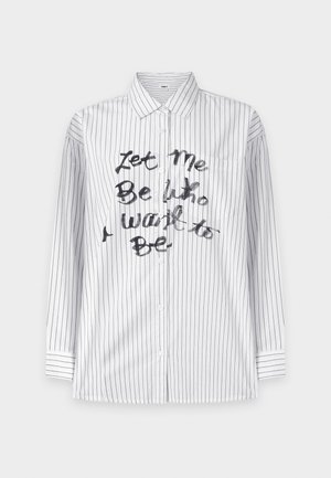 Obey Clothing, CARLOTTA STRIPE - Риза с копчета - white