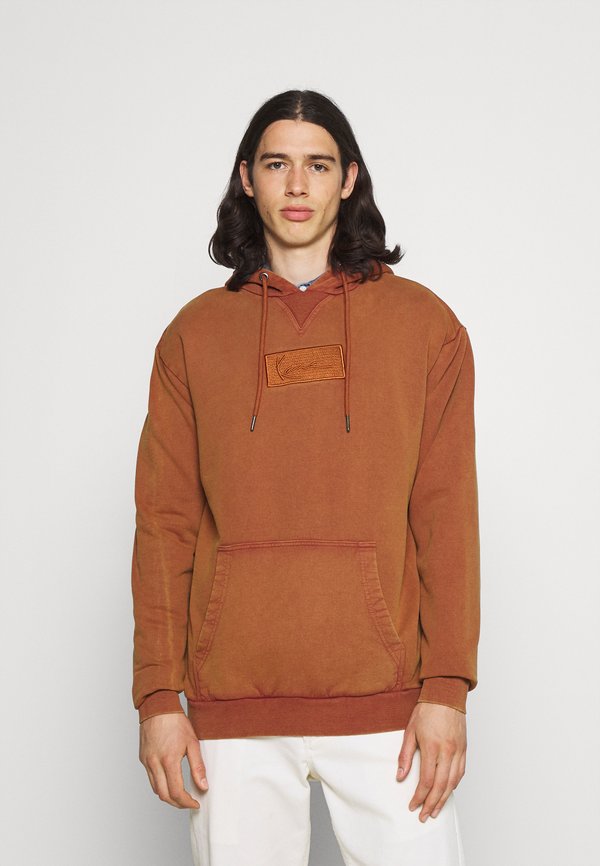 SMALL SIGNATURE BOX WASHED HOODIE UNISEX - Sweatshirt - dark orange