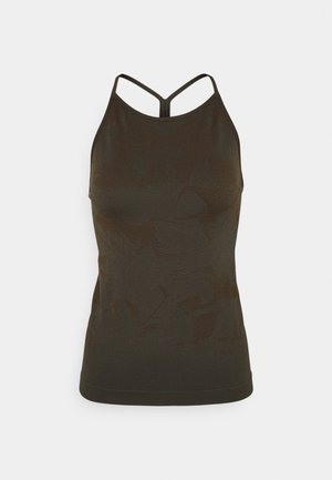 BOTANICAL STRAP TANK - Top - botanical green