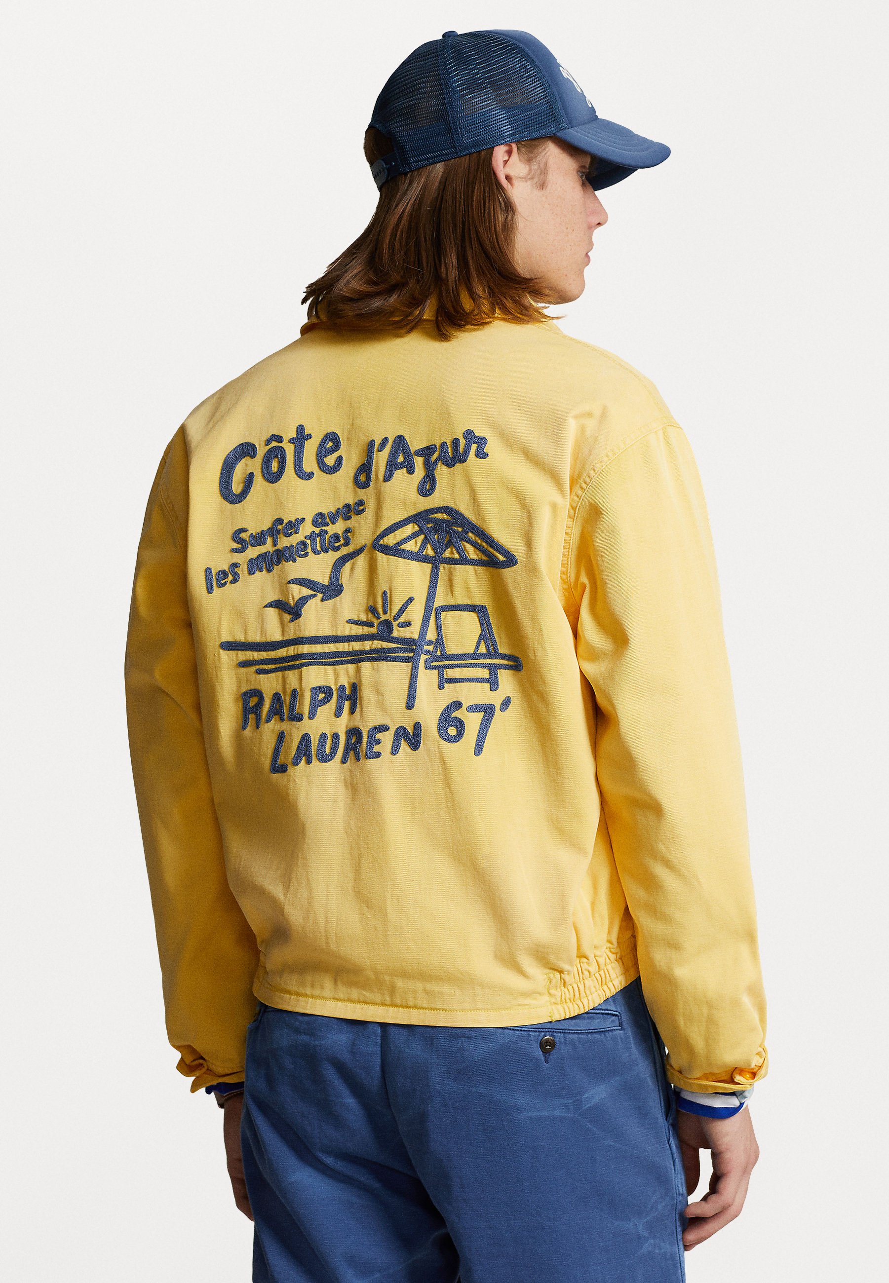 Polo Ralph Lauren BEACH LINED - Denim jacket - lemon crush