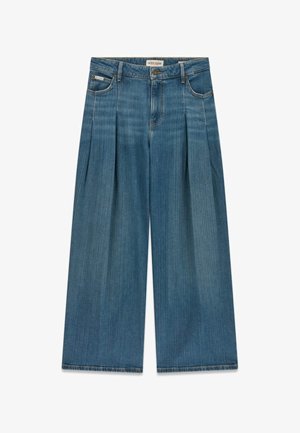 Guess Jeans, G12 PLISSIERTE JEANS - Flared Jeans - blau