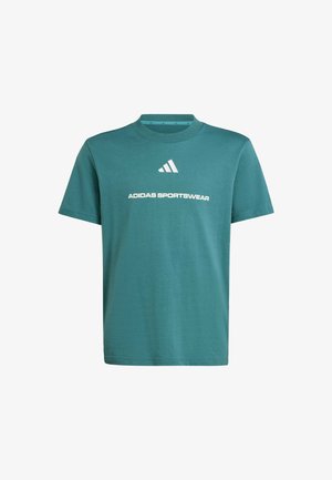 SLOGAN - Majica kratkih rukava s printom - preloved teal