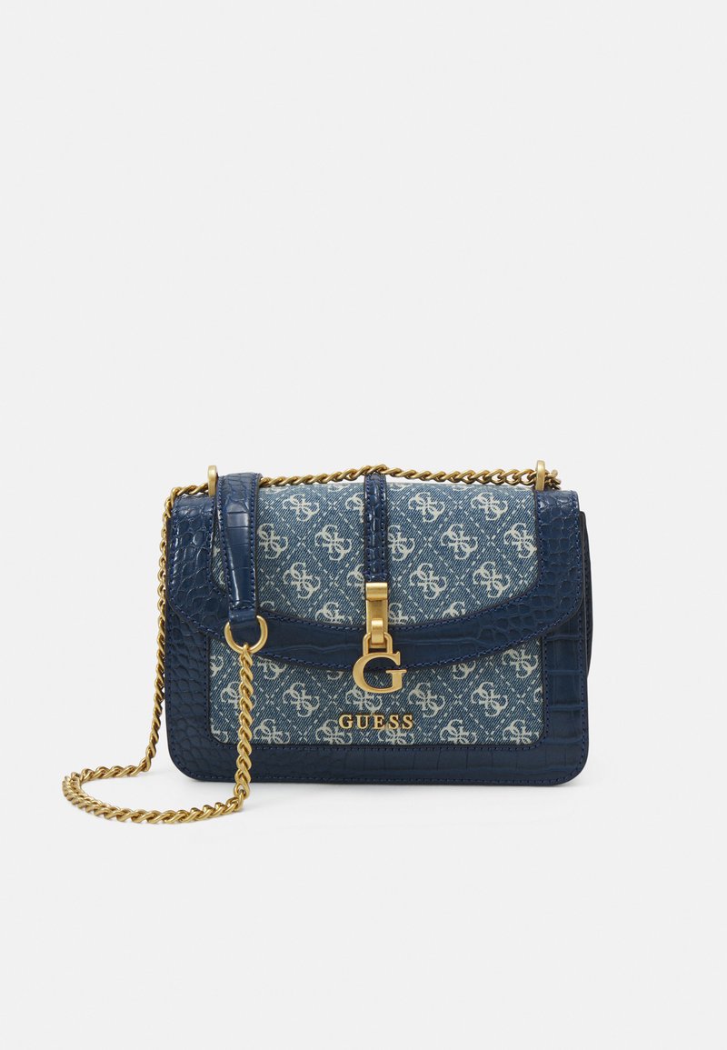 Guess JAMES LOGO FLAP Handtas denim/blauw Zalando.nl
