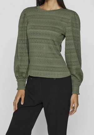 Blouse - mottled green