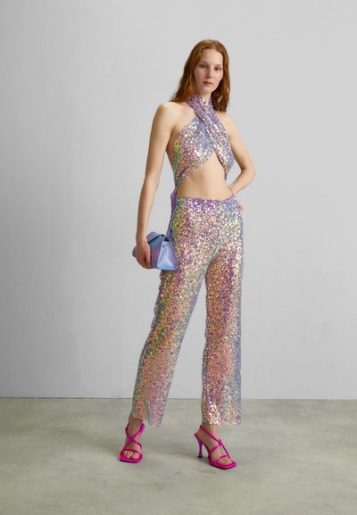 VACLAV IRRIDESCENT SEQUIN PANTS  - Παντελόνι - purple