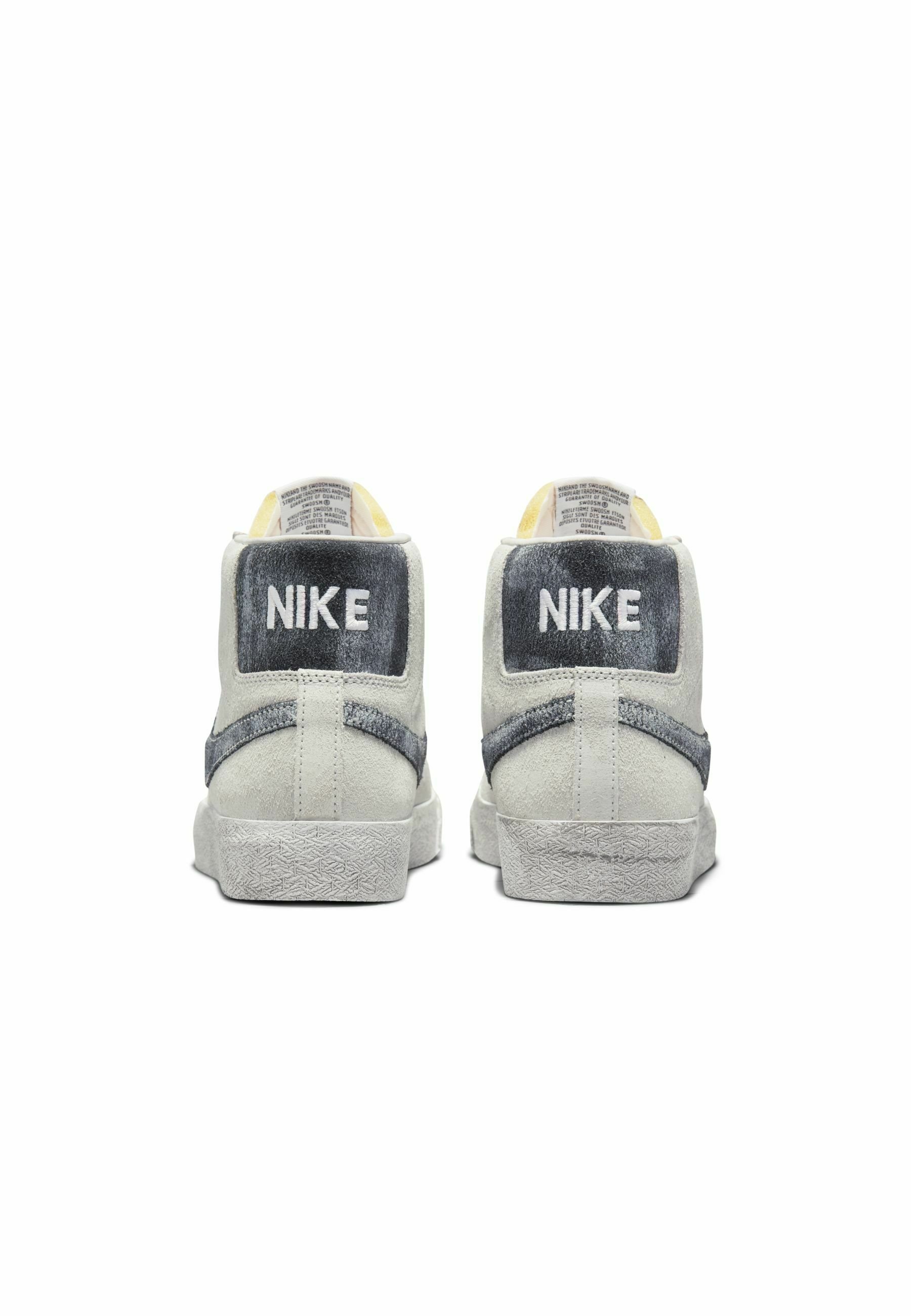 Nike SB SKATEBOARDSKO ZOOM BLAZER MID PREMIUM - Skateschoenen - grey  fog/white/black/Grijs - Zalando.nl