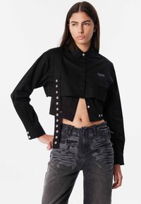 Twist DOUBLE PIECE LOOK - Košilová halenka  - black