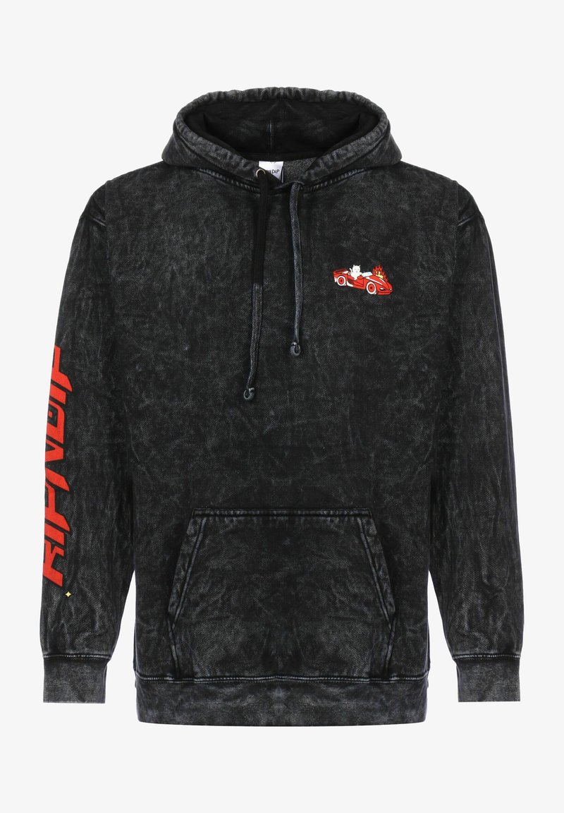 Mineral wash black hoodie Clearance