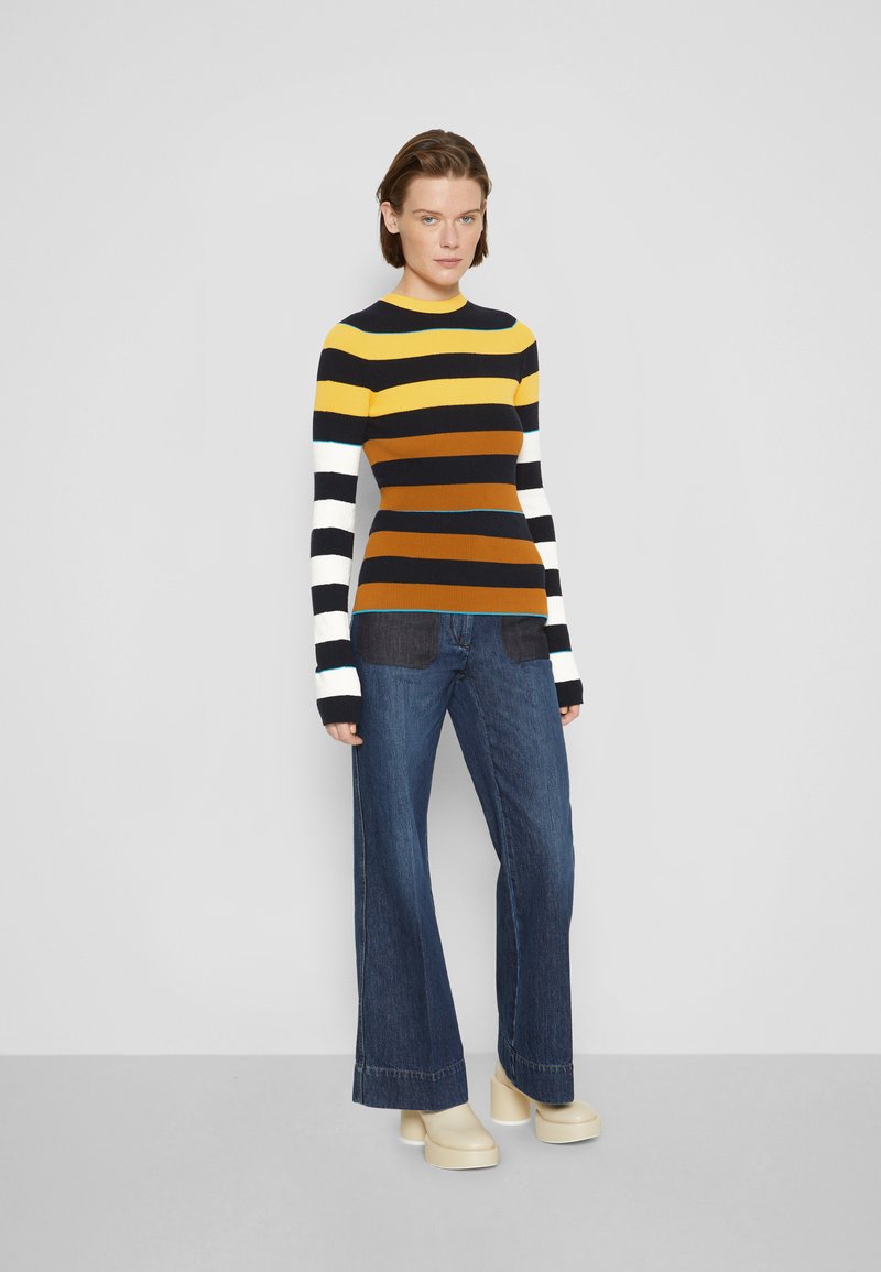 Damen Bekleidung | Victoria Beckham Strickpullover multicolour/mehrfarbig - CQ55906 Damen Bekleidung | Victoria Beckham Strickpullover multicolour/mehrfarbig - CQ55906