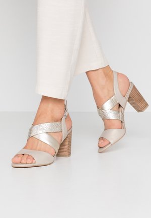 Caprice High heeled sandals - cream