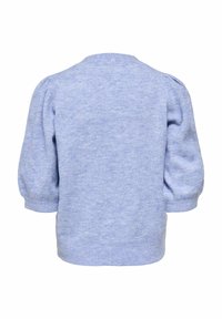 Only - Onlliva V-Neck S/S Cardigan Knt - 4975980 Skyway Melange