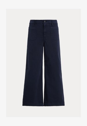 Lauren Ralph Lauren STRETCH CHINO WIDE LEG CROPPED PANT - Nadrágok - navy