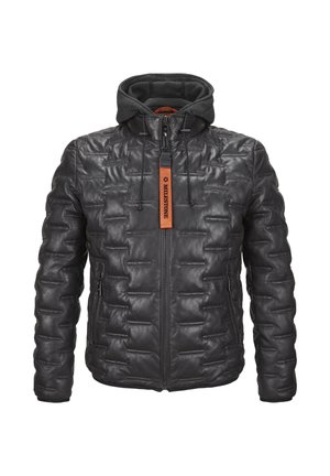 MSALONSO - Lederjacke - anthrazit