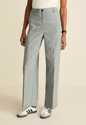 TAILORED CHECK  REGULAR FIT - Pantalon classique - black white check