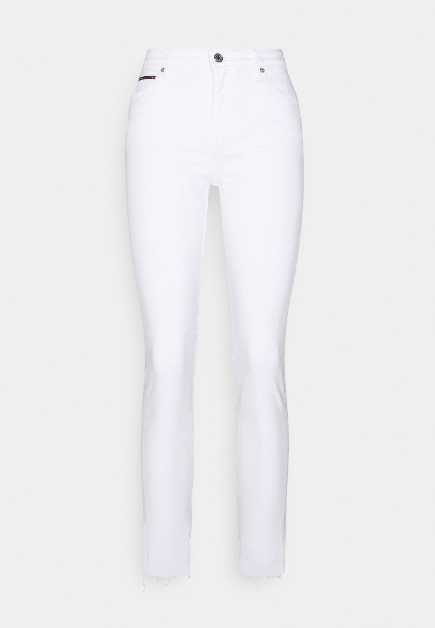 Tommy Jeans NORA ANKLE - Jeans Skinny Fit - white denim/Wit denim/whitedenim  - Zalando.nl