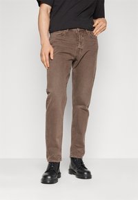 Jack & Jones - JJICHRIS JJCOOPER - Traperice ravnih nogavica - chocolate brown Minijatura 1