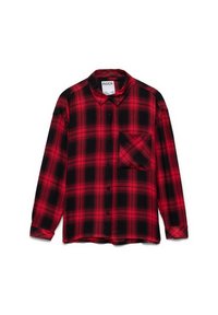 INSIDE DE CUADROS CON BOLSILLO - Blusa - rojo