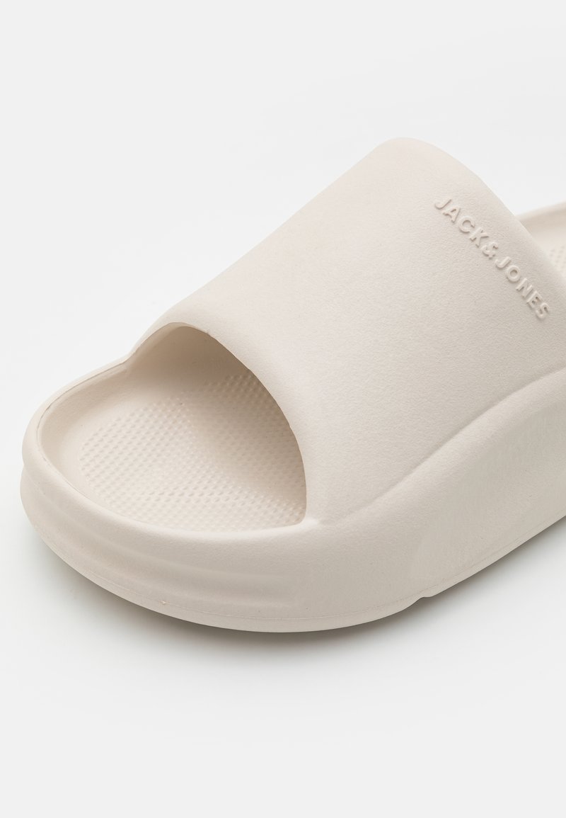 Jack & Jones JFWSTATUS MOULDED SLIDER - Badesandale - moonbeam 