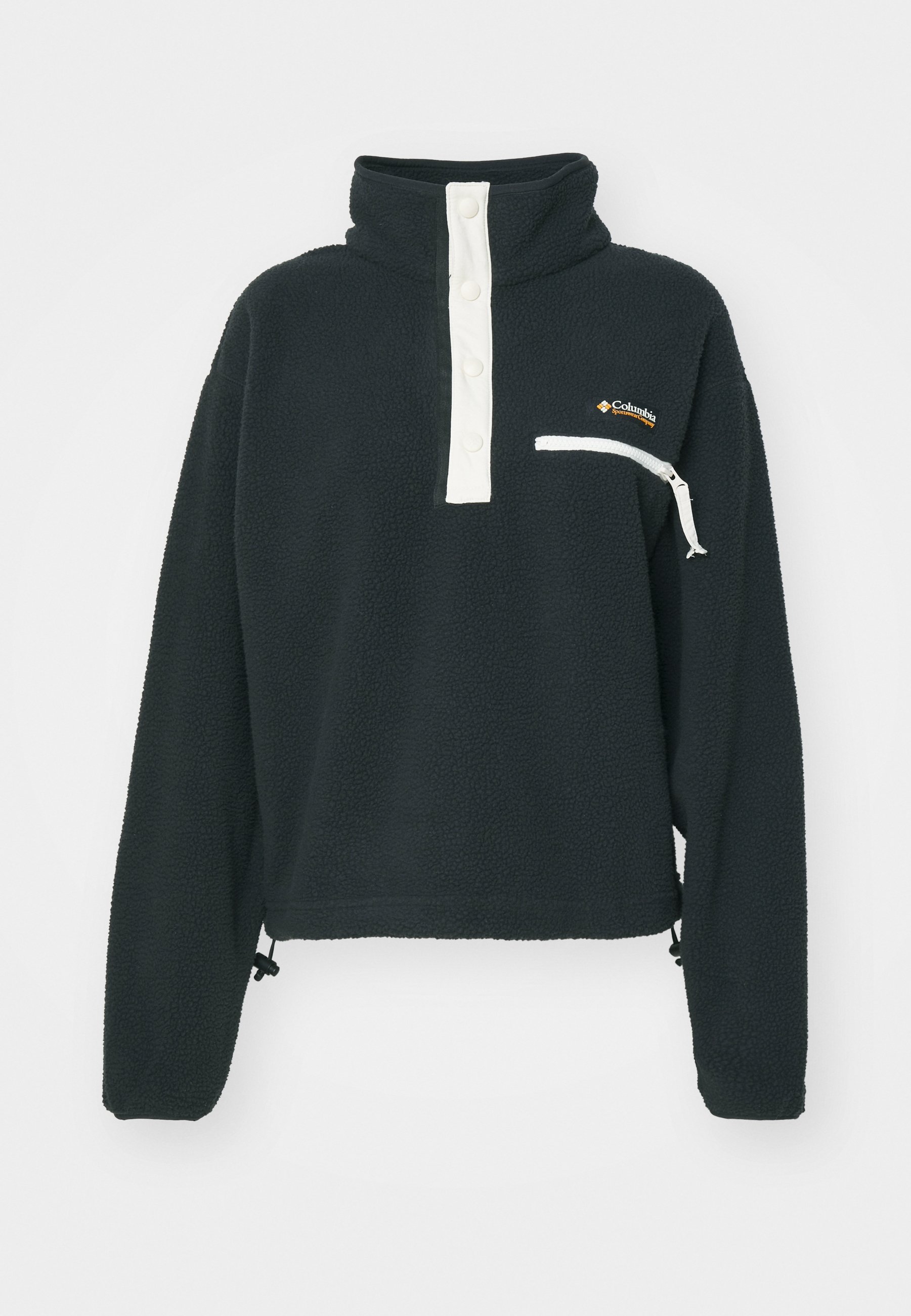 Columbia HELVETIA CROPPED HALF SNAP - Fleece jumper - black
