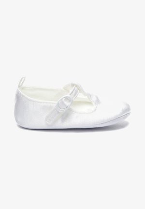 OCCASION  - Ballerina's met enkelbandjes - white satin