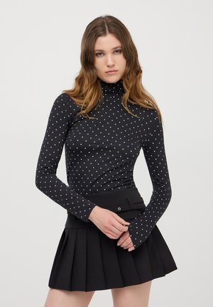 Terranova DOLCEVITA A POIS - Maglietta a manica lunga - nero