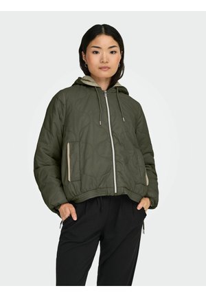 ONLMIKI HOOD QUILT - Veste d'hiver - smokey olive