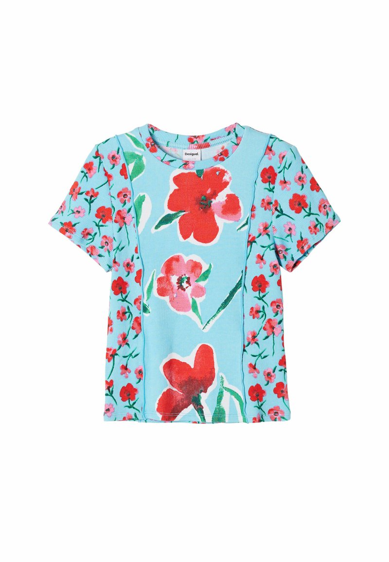 Desigual T-shirt print lichtblauw