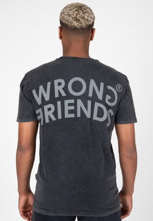 Wrong Friends ORLANDO - Camiseta estampada - washed grey
