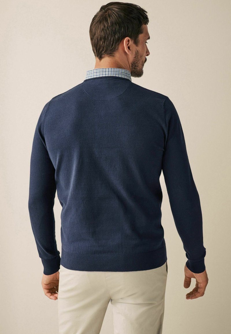 Next MOCK CREW - Pullover - navy blue