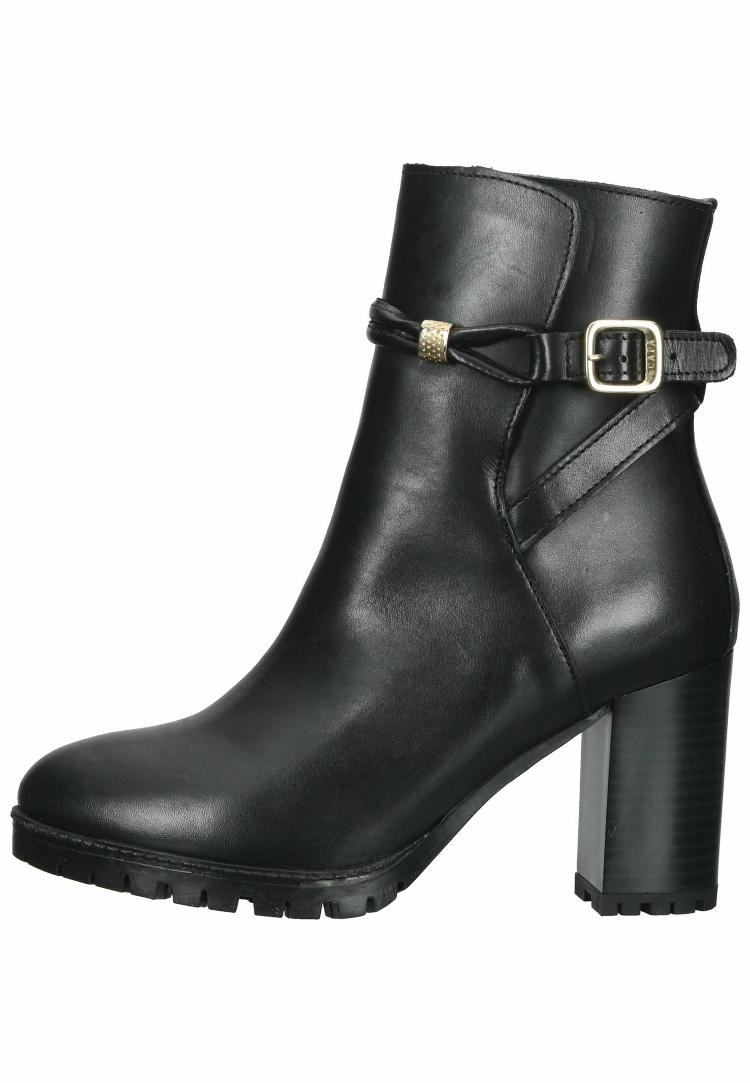 Scapa Enkellaarsjes met hoge hak - black/zwart - Zalando.nl