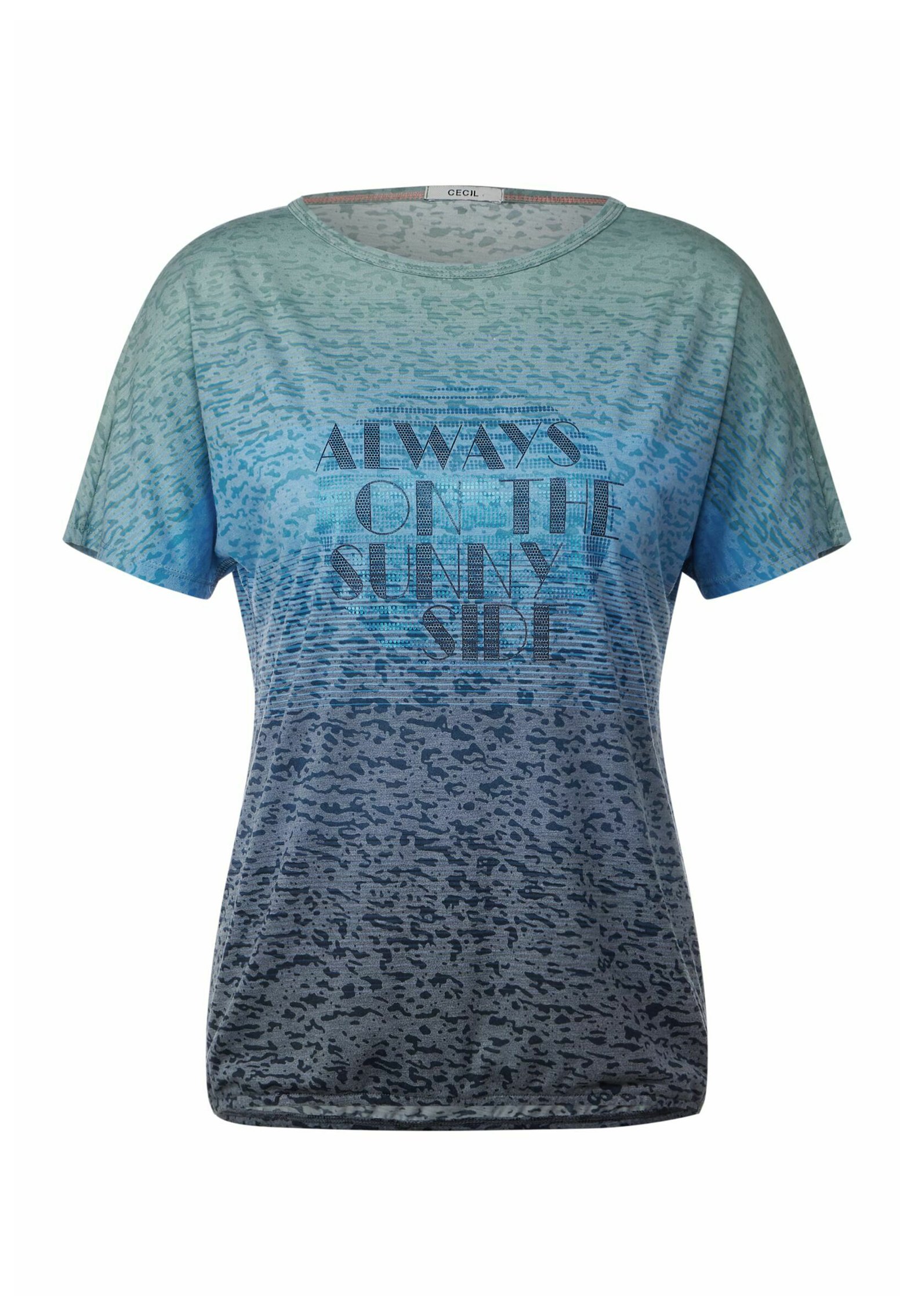Cecil Damen Print T-Shirt Mit V-Ausschnitt – Lässig & Sommerlich