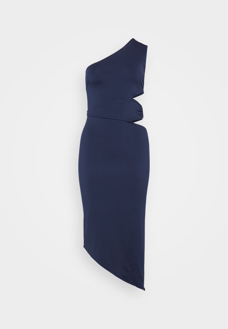 WAL G PETITE HOPE CUT OUT ASYMMETRIC MIDI - Jersey dress - navy/dark blue