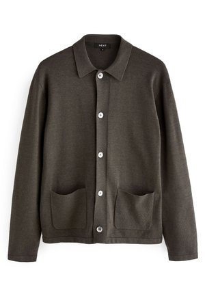 Next BUTTON THROUGH - Chaqueta de punto - ash brown