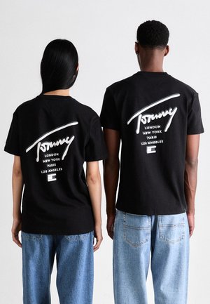 SIGN CITY TEE UNISEX - Print T-shirt - black