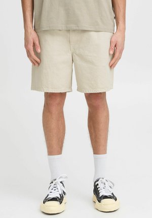 Solid SDRYAN REGULAR FIT - Denim shorts - oatmeal