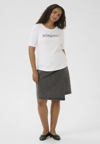 Kaffe Curve KCNOUR  - T-Shirt print - optical white