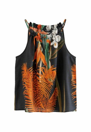 CAMI REGULAR FIT - Felső - kew collection black floral placement