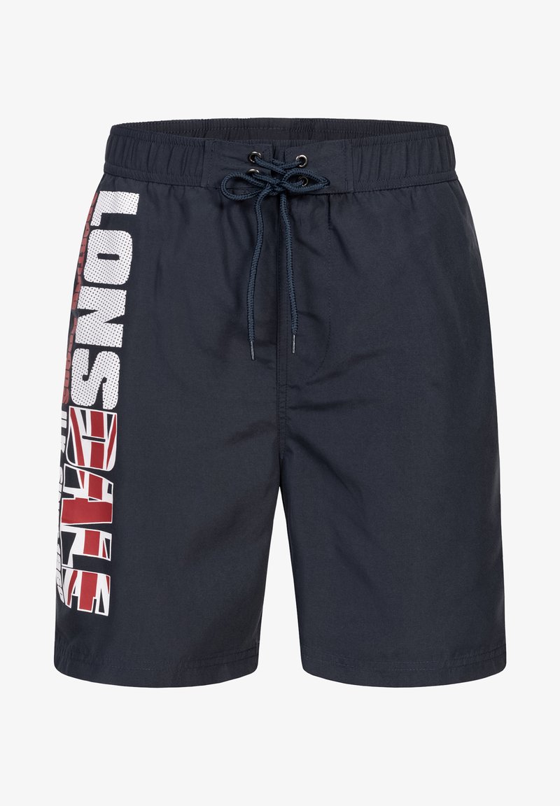 Lonsdale NORMALE PASSFORM CARNKIE - Plaukimo šortai - navy/red/ white