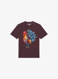 Niet geselecteerd, red brown