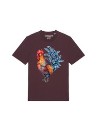 GRIMMIGER GOCKEL - T-shirt imprimé - red brown
