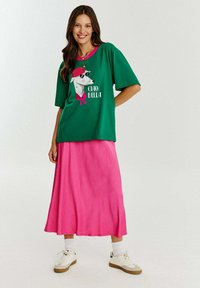 NAOKO Triko s potiskem - green