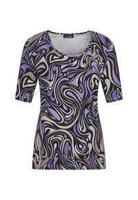 Unselected, purple/black/grey patterned