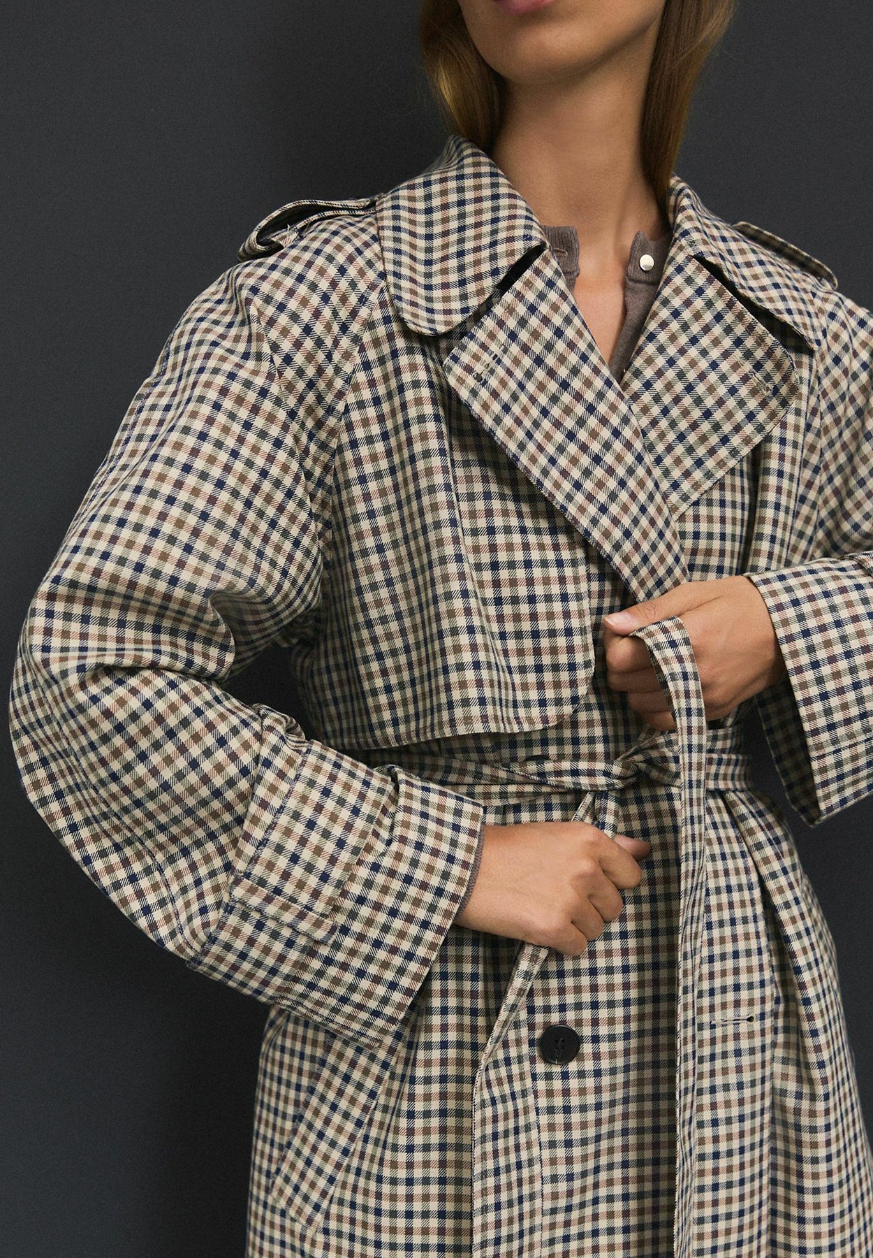 Next Trenchcoat - check/beige - Zalando
