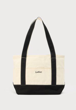 NIA SHOPPER - Bevásárlótáska - weiß/schwarz