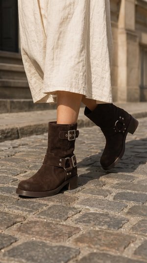 JoDis Shoes, UMA - Bottines de cowboy / motard - dark brown