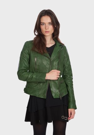 VIDEO - Leather jacket - green