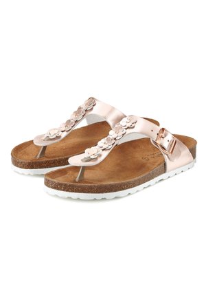 LASCANA, T-bar sandals - roségoldfarben