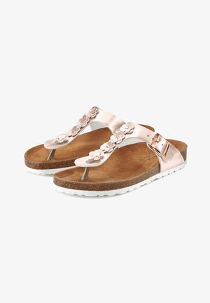 LASCANA, T-bar sandals - roségoldfarben